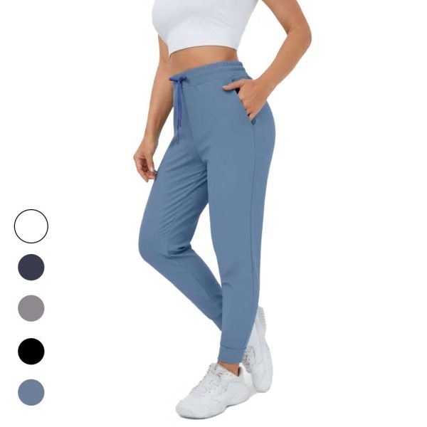 Pet Hair Resistant High Waisted Drawstring 7/8 Joggers